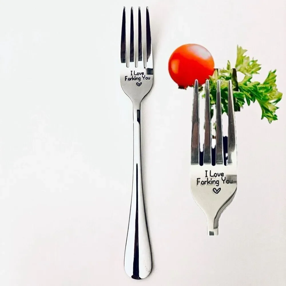 NWT Gorgeous “I love Forking You” Great Anniversary, Valentine’s Funny Fork Gift